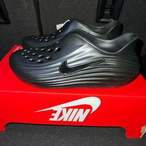 Size 6M/7W - Nike ReactX Rejuven8 Triple Black Missing Lid!